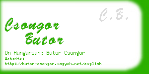 csongor butor business card